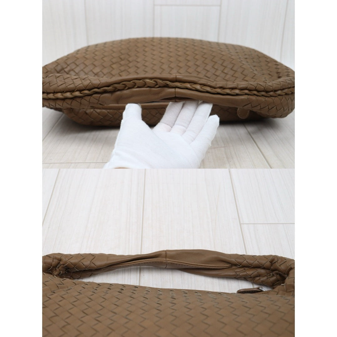 Very Good ( Rank A)｜ Bottega Veneta Lamb Skin Braid Shoulder Bag Caramel｜S25072912