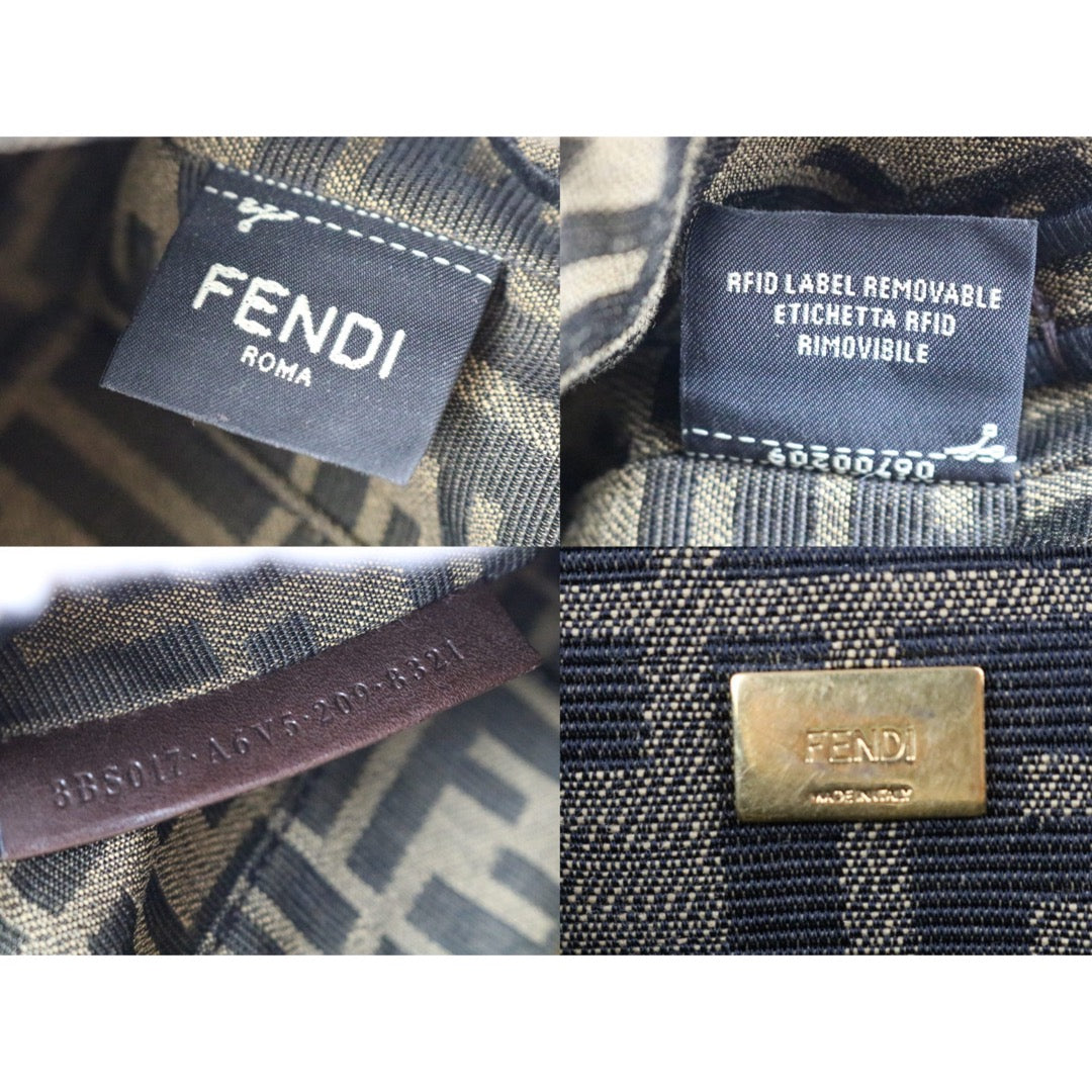 Include Entrupy Certificate of Authenticity｜Very Good ( Rank A)｜ FENDI Mamma Baguette Shoulder Bag  PM Gold Hardware Current Model｜S26090803