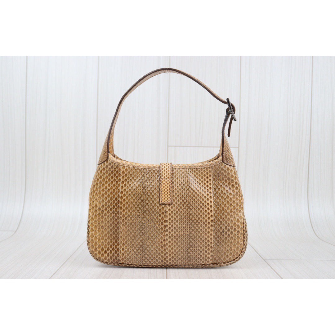 Very Good ( Rank A) ｜ Gucci  Jeckie PM Snake Skin Shoulder Bag ｜Q24030744