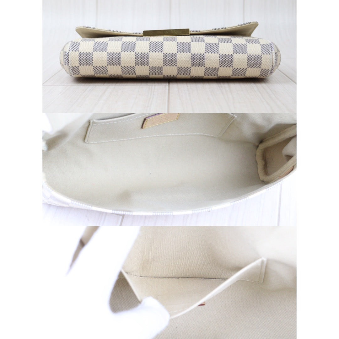 Rank AB ｜ Louis Vuitton Damier Azur Favorite MM Shoulder Bag｜24050805