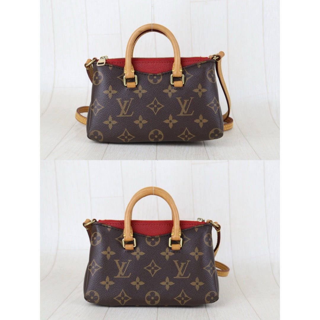 Good ( Rank AB)｜LV Monogram Pallas Nano Handbag With Shoulder Bag｜S25091007