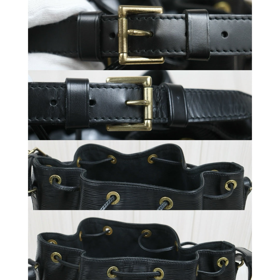 Include Entrupy Certificate of Authenticity｜Good ( Rank AB)｜Louis Vuitton Epi Slouchy Bucket Shoulder Bag Black｜26070316