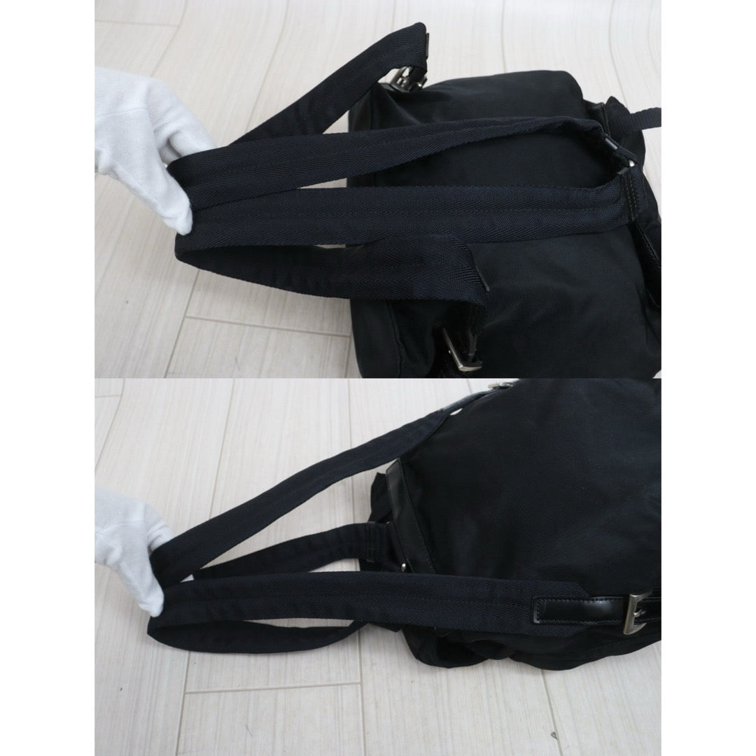 Include Entrupy Certificate of Authenticity｜Very Good ( Rank A)｜ PRADA Re-Nylon Black Backpack Small ｜26081809