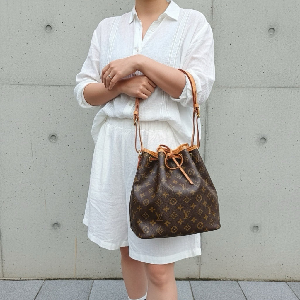 Include Entrupy Certificate of Authenticity｜Good ( Rank AB)｜ Louis Vuitton Monogram Noe Shoulder Bag｜26042805