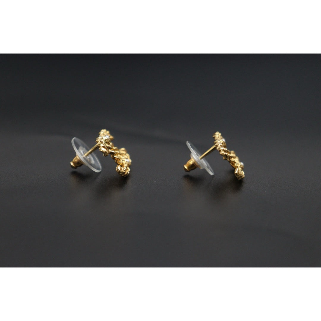 Include Authentic Detective Certificate of Authenticity｜Very Good ( Rank A) ｜CHANEL A18K COCO Mark  Chain Earrings Made In 2018Year｜S26031011