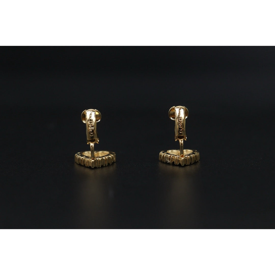 Very Good ( Rank A) ｜ Dior Heart Rhinestone Earring ｜V25061911