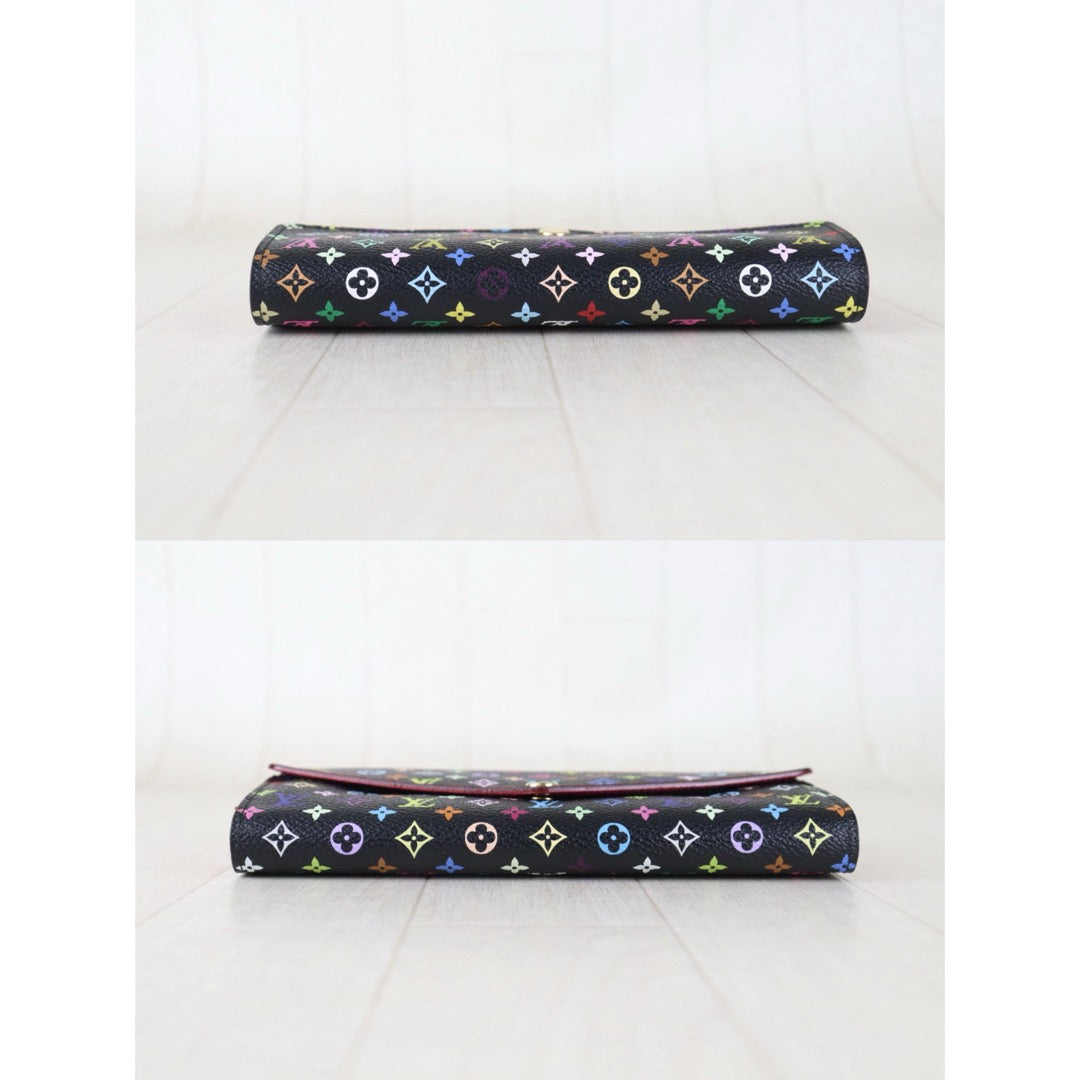 Include Entrupy Certificate of Authenticity｜Very Good ( Rank A)｜ Louis Vuitton Monogram Multicolor Portofeuil Sara Long Style Wallet ｜Z26092909
