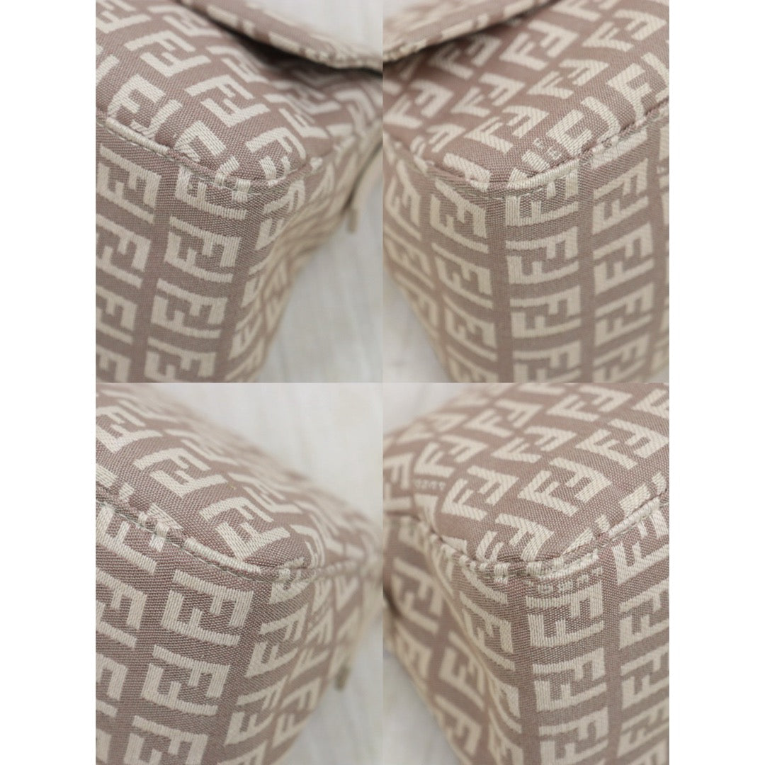 Very Good ( Rank A)｜ FENDI Zucca Mamma Baguette Shoulder Bag  Gold Hardware Pink｜25090506