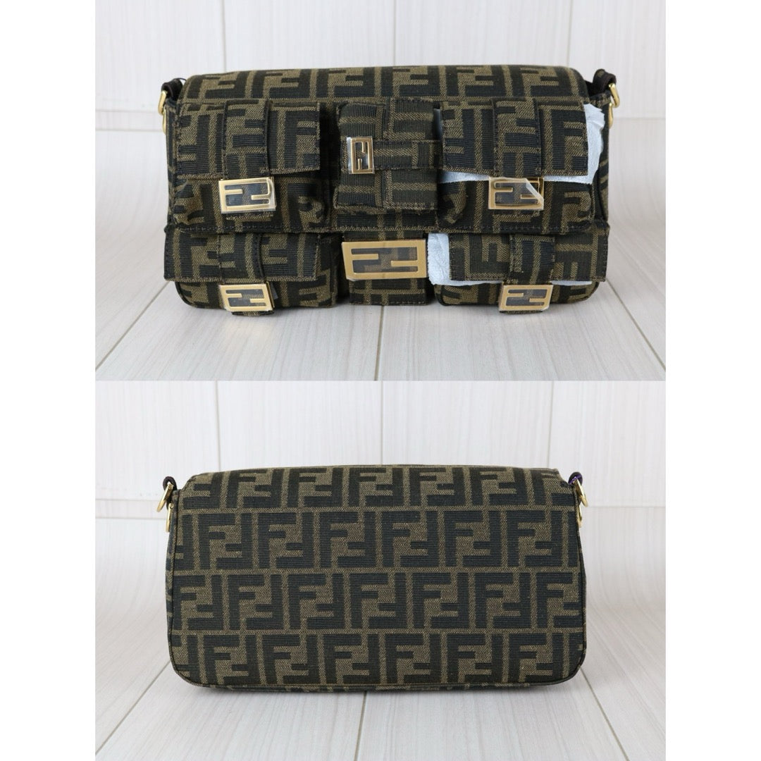 Excellent（Rank SA）｜ FENDI Zucca Mamma Baguette Multi-Pocket Shoulder Bag  Current Model｜X25102308