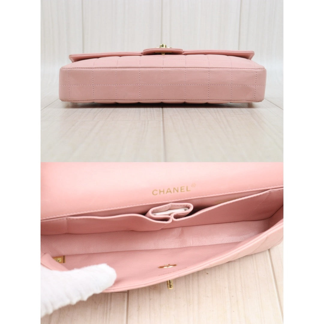 Very Good ( Rank A) ｜ CHANEL  Lambskin Shoulder Bag Pink Made In 2003～2004Year｜25060308