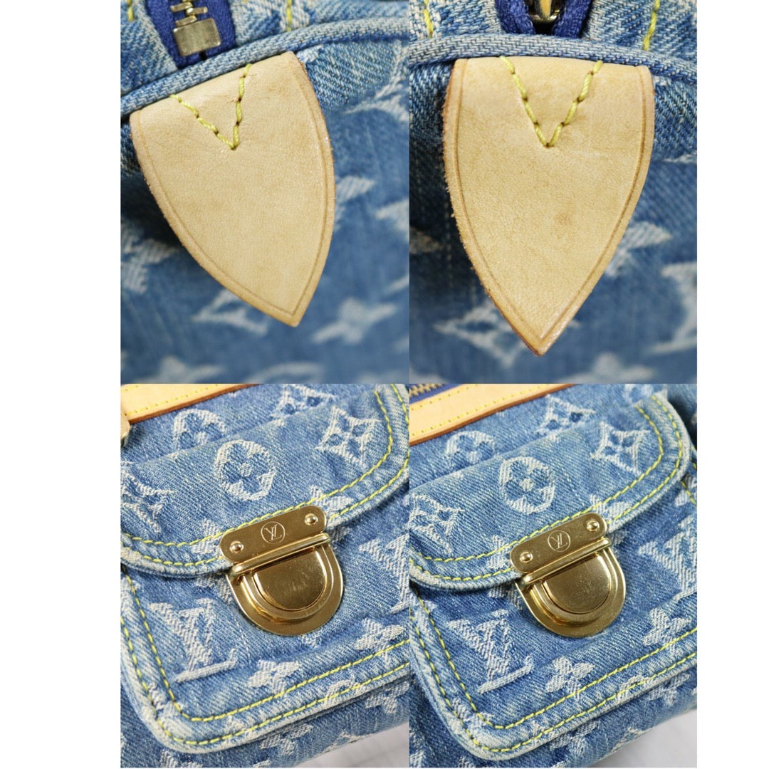 Rank AB ｜  LV Monogram Denim  Handbag   ｜S24040102
