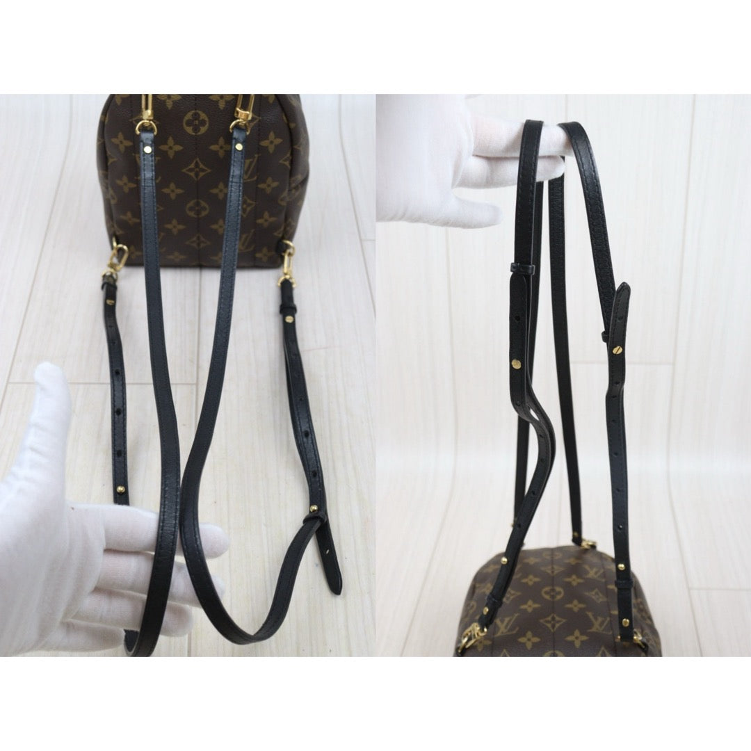 Very Good ( Rank A) ｜  LV Monogram Coated Canvas Mini Palm Springs Backpack｜S25071007
