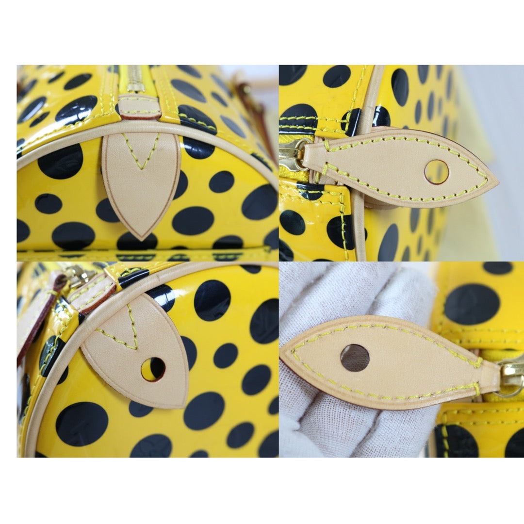 Excellent（Rank SA）｜ LV  Verni Yayoi Kusama Papillon GM Infinity Dot Pumpkin Handbag ｜S24032602