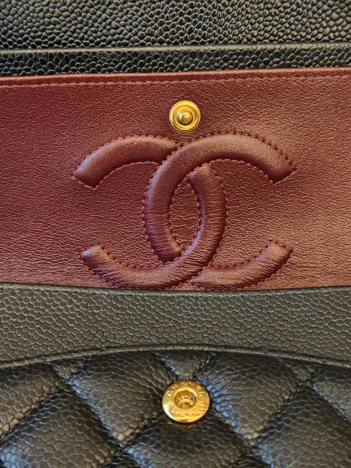 Include Entrupy Certificate of Authenticity｜Very Good ( Rank A)｜ CHANEL caviar Skin Matrasse Chain Double Flap 25 Shoulder Bag  Black