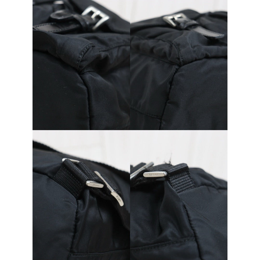 Include Entrupy Certificate of Authenticity｜Good ( Rank A)｜Prada  Nylon Black Backpack ｜26101602