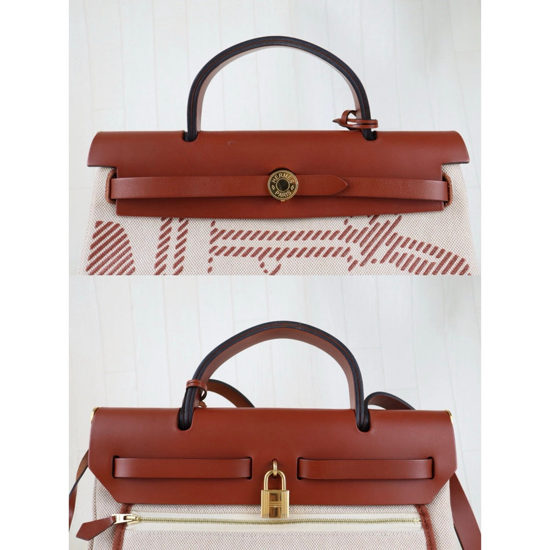 Include Entrupy Certificate of Authenticity｜Very Good ( Rank A)｜ HERMES Herbag Zip 31  Shoulder Bag U Stamp Made In 2022Year｜S26040102