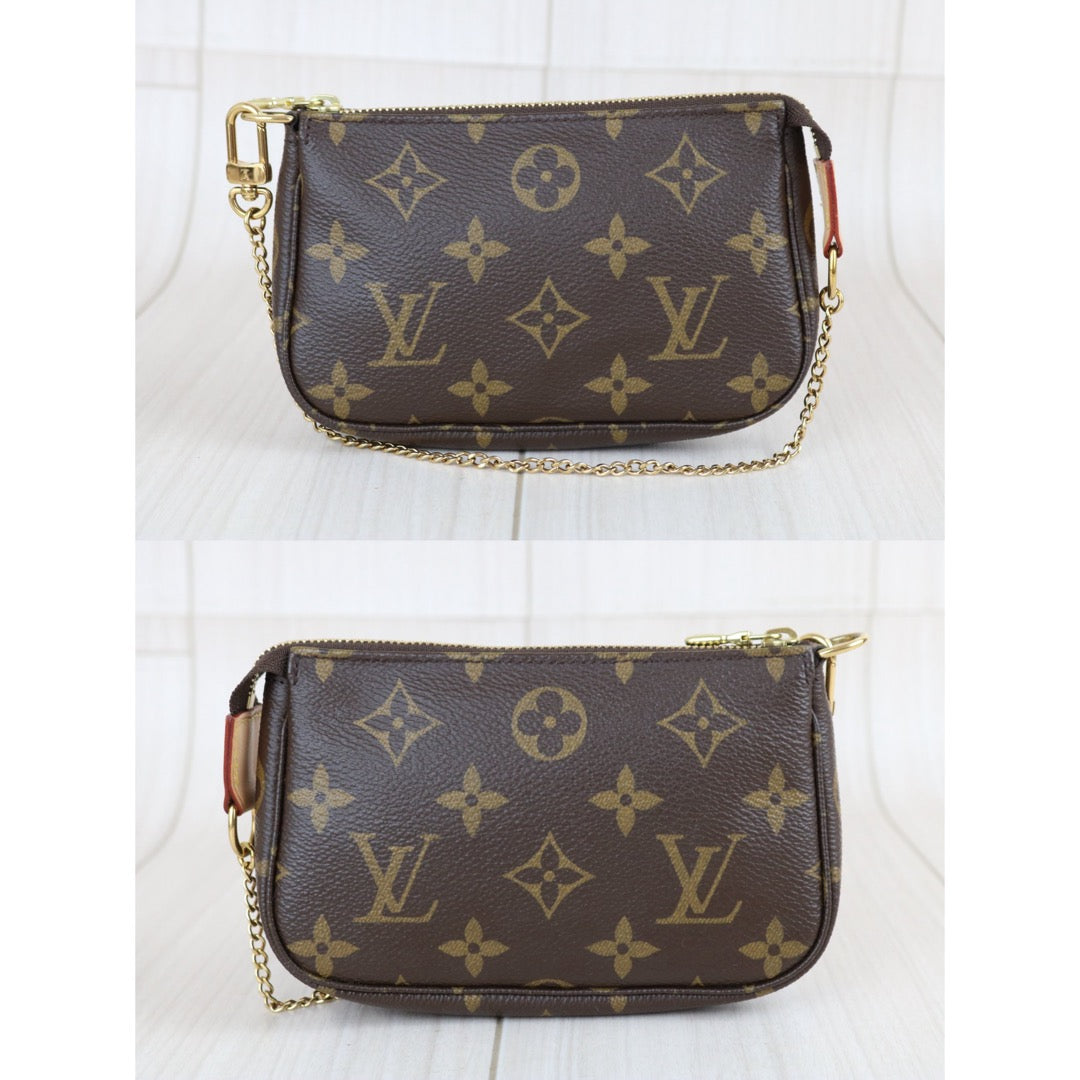 Include Entrupy Certificate of Authenticity｜Very Good ( Rank A) ｜ Louis Vuitton Monogram Mini Pochette Accessoire｜X26081808