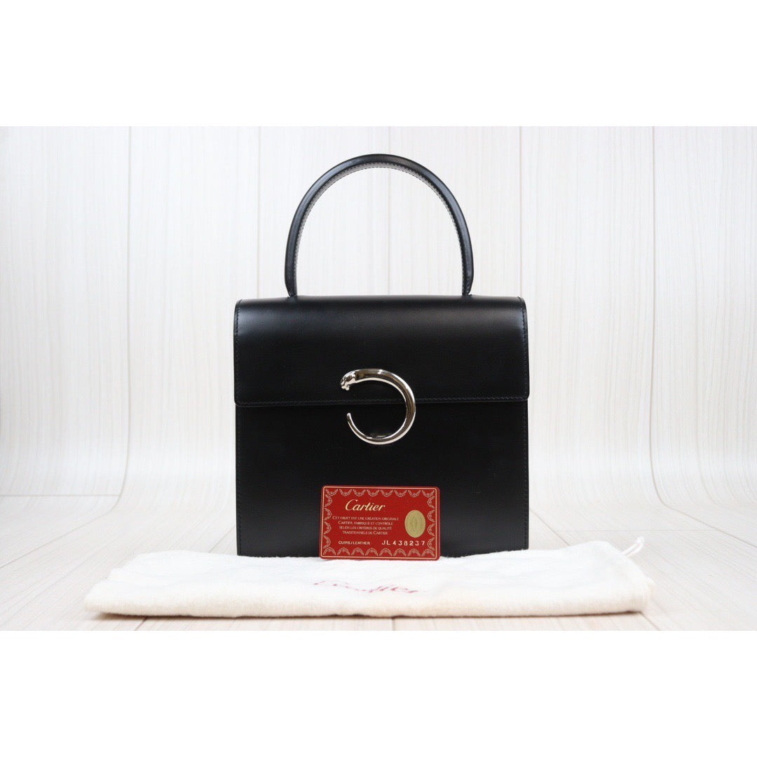 Rank A ｜ Cartier Vintage Box Leather  Hand Bag ｜24031214