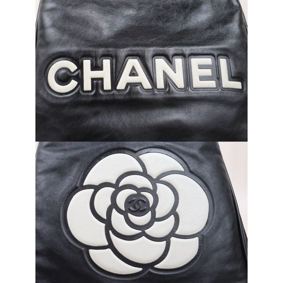 Good ( Rank AB) ｜ CHANEL Camellia Lamb Skin ToteBag PM Made In 2003～2004 Year ｜25011602