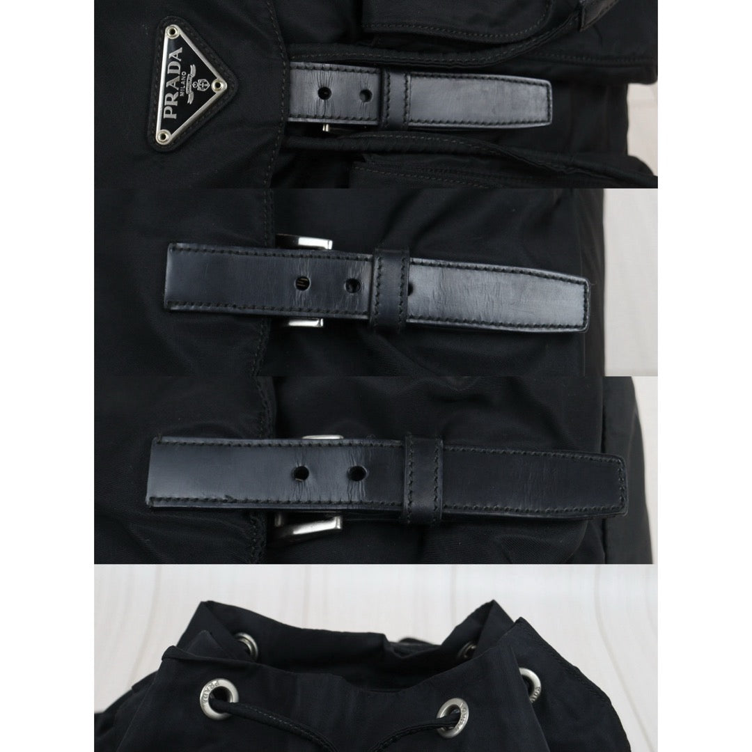 Good ( Rank AB)｜Prada Nylon Backpack Medium Black｜25101502