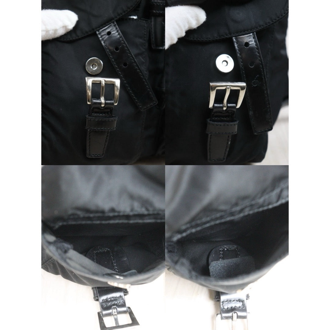 Include Entrupy Certificate of Authenticity｜Good ( Rank AB)｜Prada Nylon Backpack Small  Black｜26061809