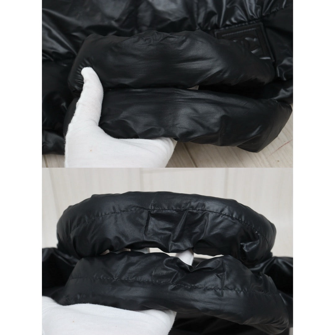 Include Entrupy Certificate of Authenticity｜Good ( Rank AB)｜ CHANEL Down Tote Bag  Black Made in 2009-2010Year ｜V25100717