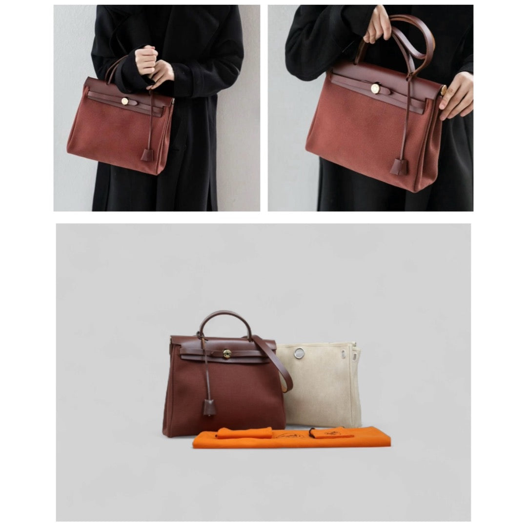 Good ( Rank AB)｜ HERMES Herbag PM □E Shoulder Bag  Made In 2001 Year｜25052202