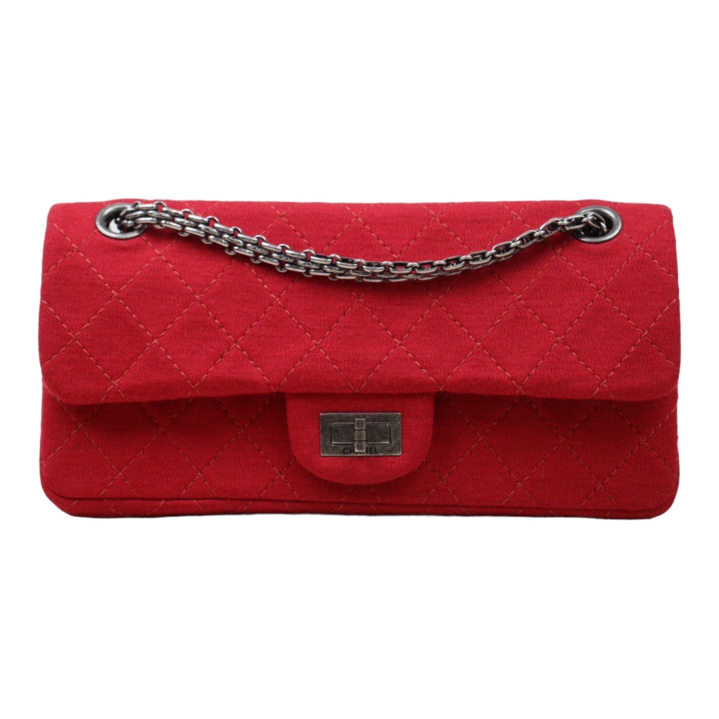 Good ( Rank AB)｜ CHANEL Canvas 2.55 Baguette Shoulder Bag Red Made In 2006-2008Year｜ Y24051711