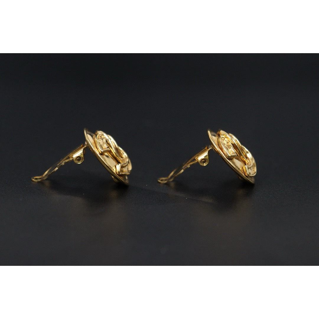 Very Good ( Rank A) ｜CHANEL Coco Mark Gold 24 Plated Earrings ｜S24112511