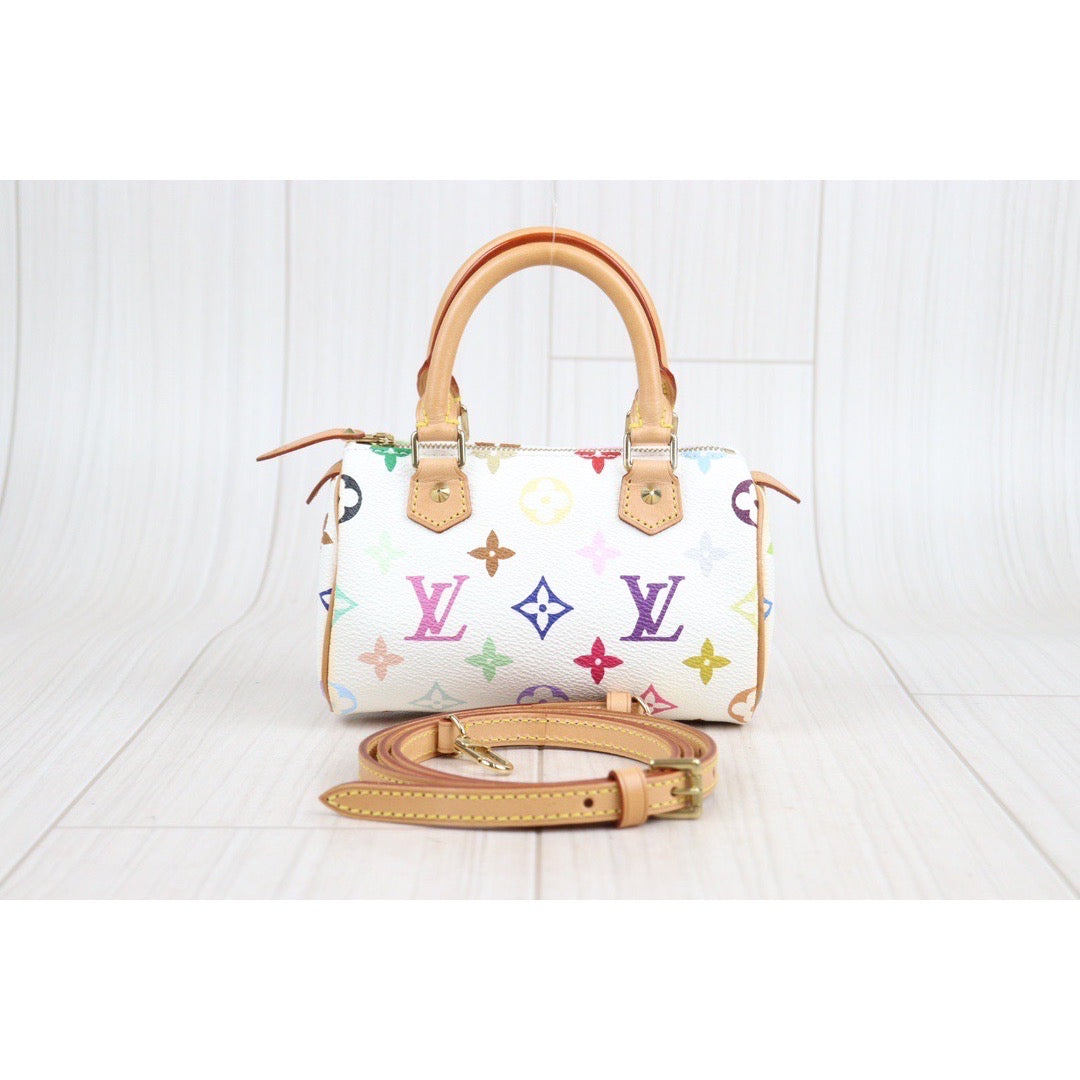 Rank A ｜ LV Multi Monogram Mini Speedy With Shoulderstrap｜23111401