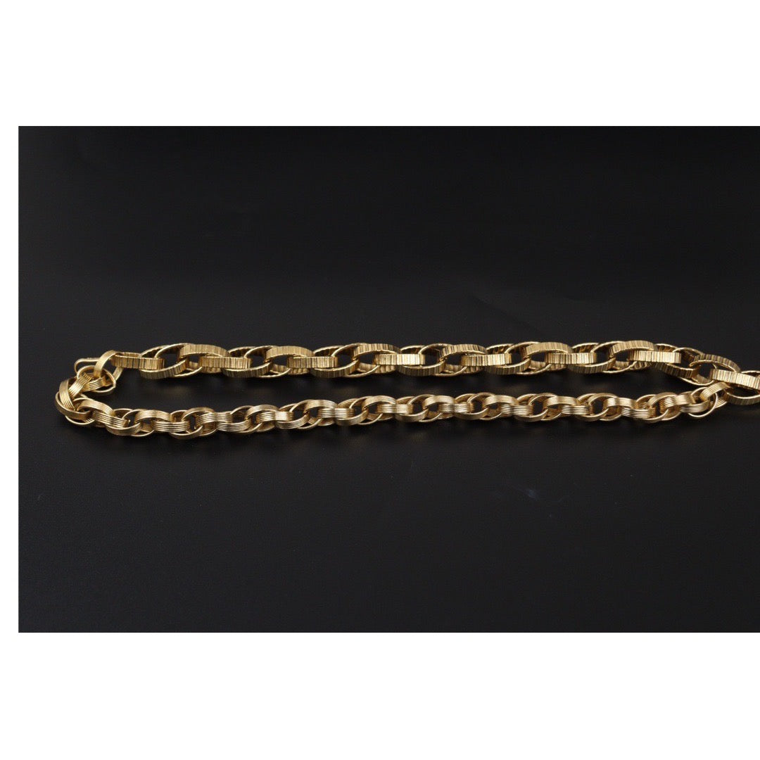 Rank A ｜ CHANEL 24K Gold Plated Waist Chain｜Q24032918