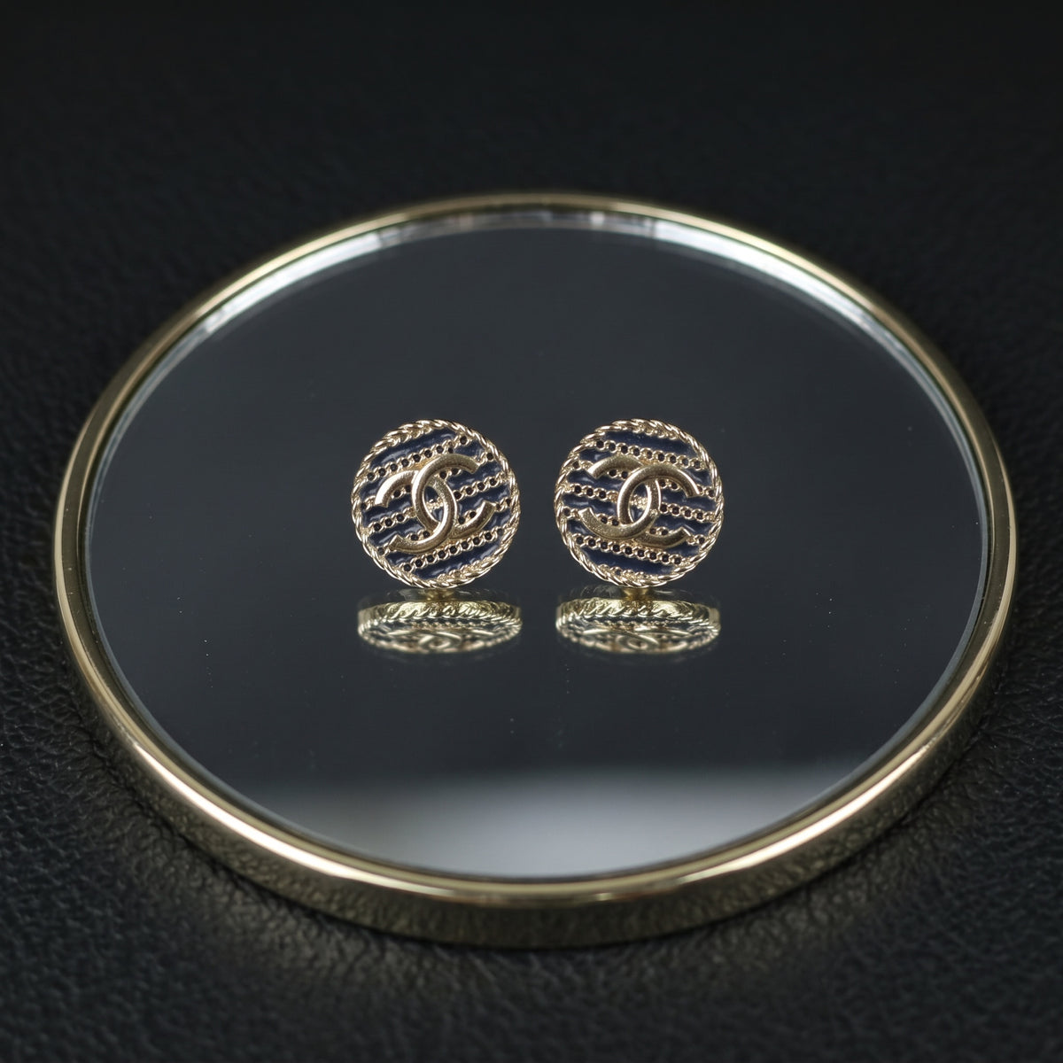 Include Authentic Detective Certificate of Authenticity｜Very Good ( Rank A) ｜CHANEL F19C Coco Mark Cruise Collection Earrings Made In 2019 Year ｜Z26091603