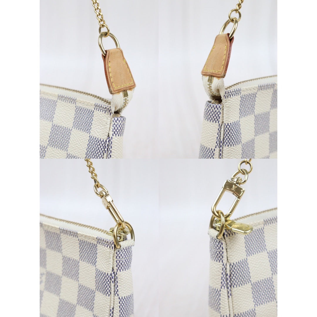 Rank AB ｜ LV Mini Pochette Accessoir White｜24011621