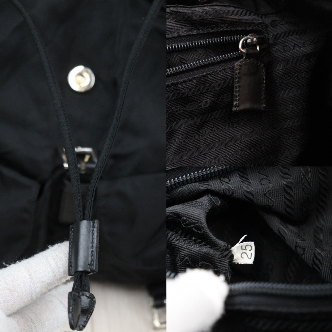 Rank AB｜Prada Nylon Backpack Medium Black｜24031407