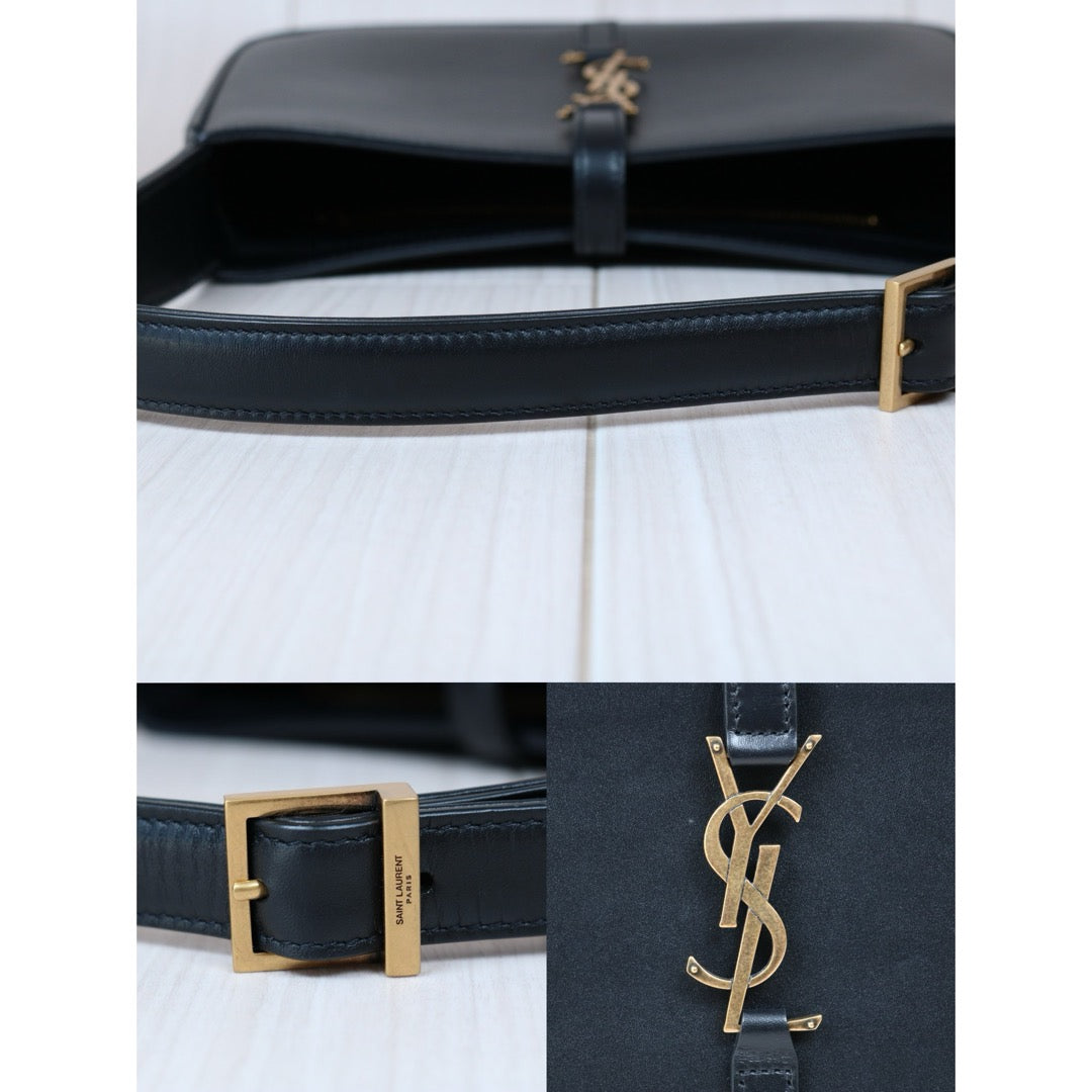 Very Good ( Rank A)｜ Saint Laurent YSL Leather Hobo Shoulder Bag｜S24100201