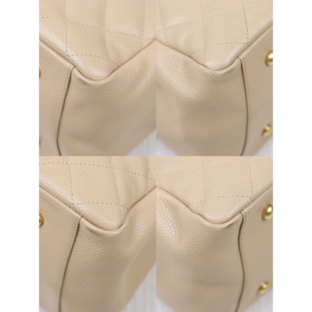 Good ( Rank AB)｜ CHANEL  Caviar Skin PTT Shoulder Bag Beige  Made In 2000-2002Year｜P24061137