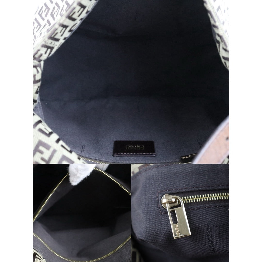 Include Entrupy Certificate of Authenticity｜Good ( Rank AB)｜ FENDI Zucca Mamma Baguette Shoulder Bag ｜S26071701