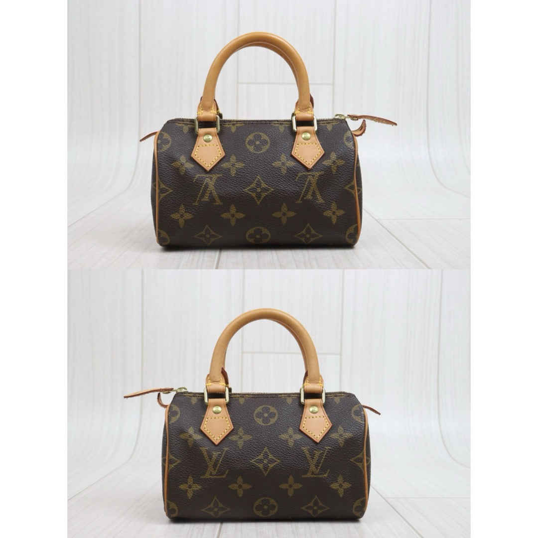 Include Entrupy Certificate of Authenticity｜Very Good ( Rank A)｜ Louis Vuitton Monogram Mini Speedy Hand Bag With Shoulder Strap｜26080619