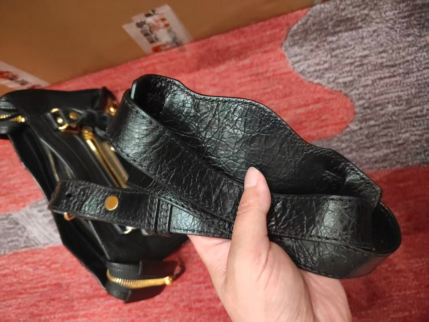 Balenciaga Le City Shoulder Bag Black