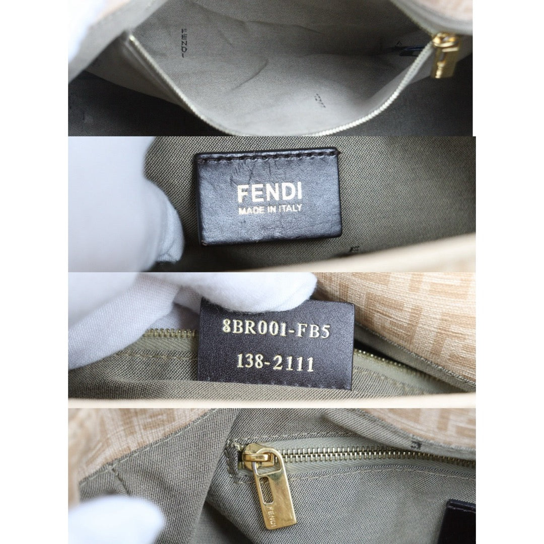 Include Entrupy Certificate of Authenticity｜Good ( Rank AB)｜ FENDI Zucca Mamma PVC Baguette Shoulder Bag Pink｜26012207