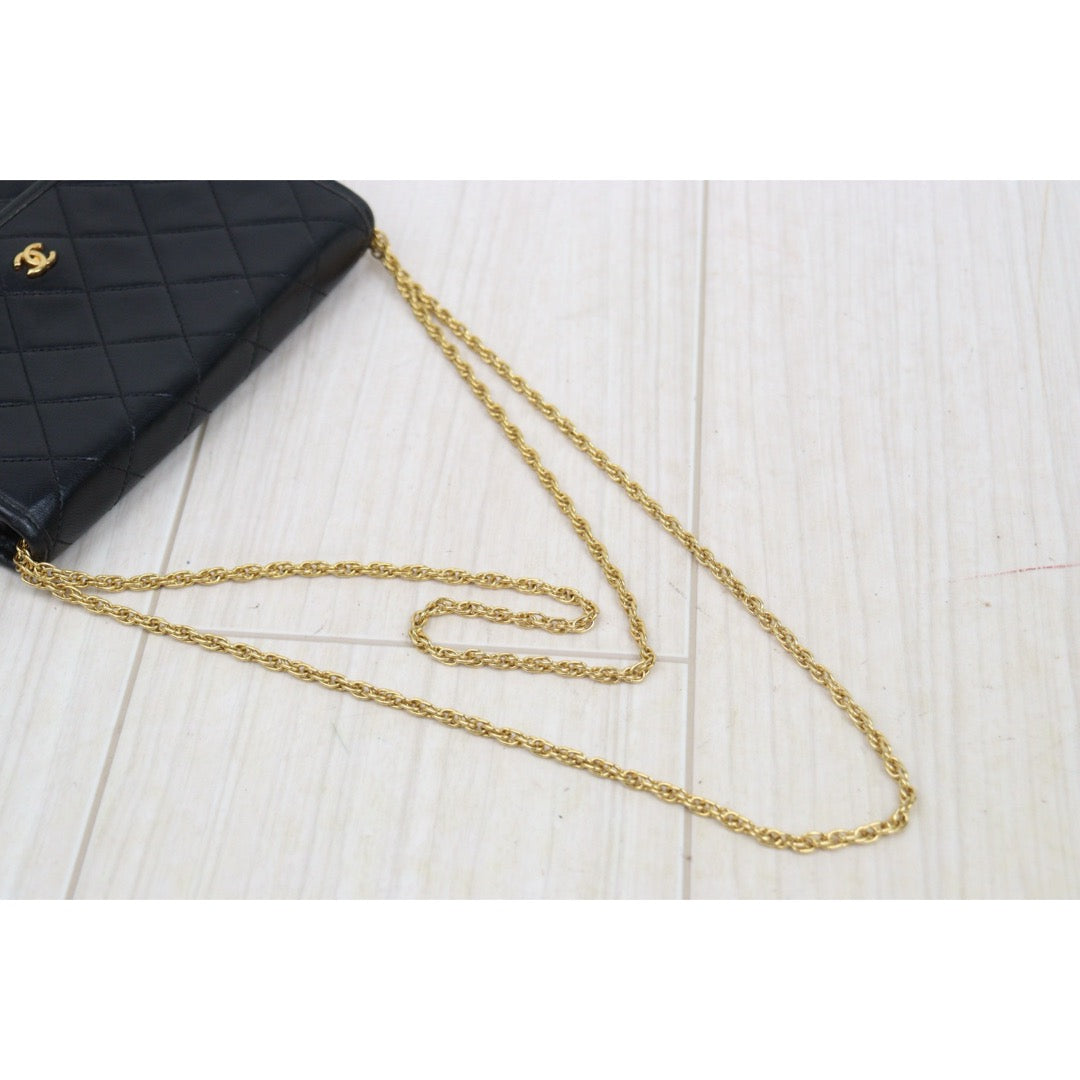 Very Good ( Rank A)｜ CHANEL Mini Coco Mark  Lambskin Matrasse Chain Shoulder Bag ｜25073101
