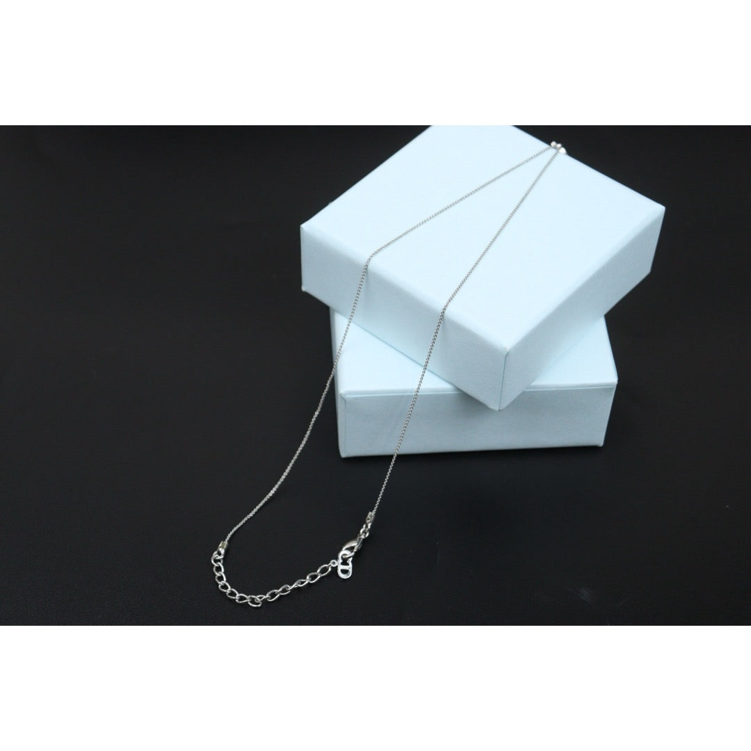 Very Good ( Rank A) ｜ Dior Vintage CD Necklace Silver ｜V25061908