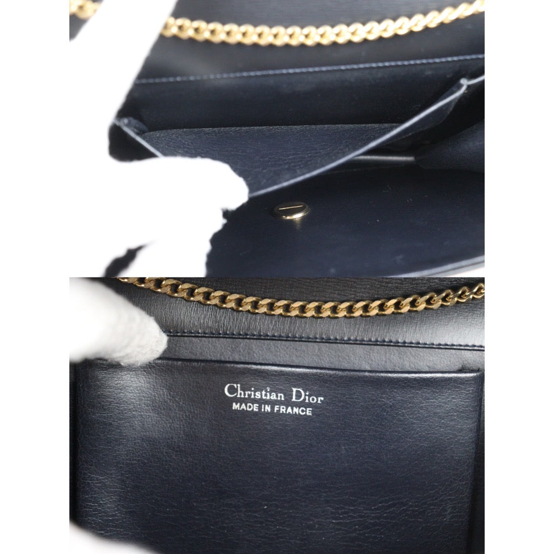 Rank AB ｜Dior Vintage Calfskin  Shoulder Bag Black ｜24071810