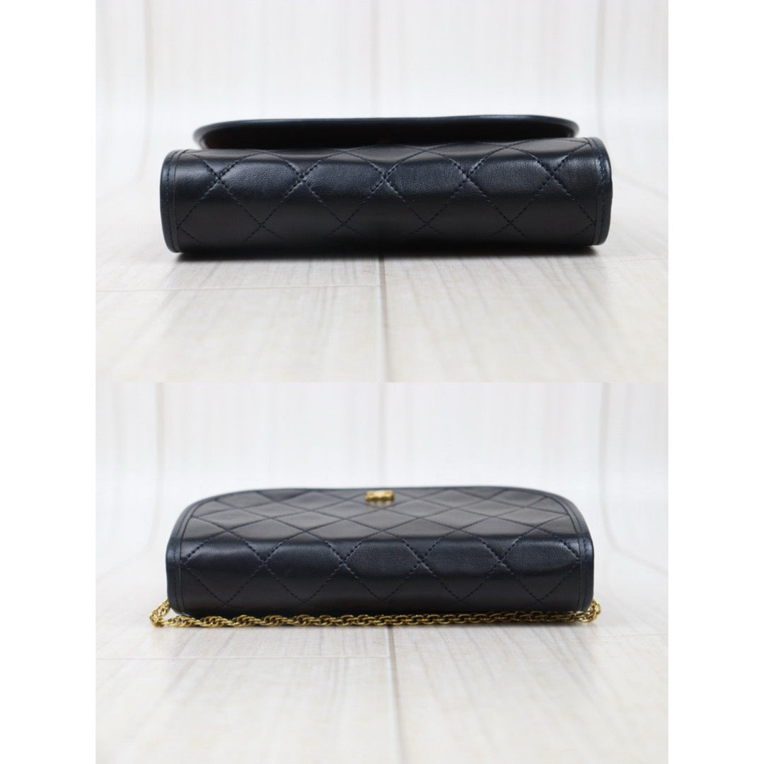 Very Good ( Rank A)｜ CHANEL Mini Coco Mark Matrasse Lambskin Chain Shoulder Bag ｜25062305