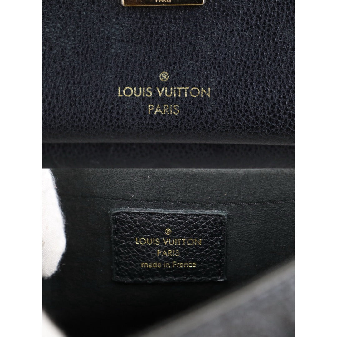 Include Entrupy Certificate of Authenticity｜Good ( Rank AB) ｜Louis Vuitton Monogram Empreinte Vavin BB Leather Shoulder Bag Black IC Chips Model ｜S26090712