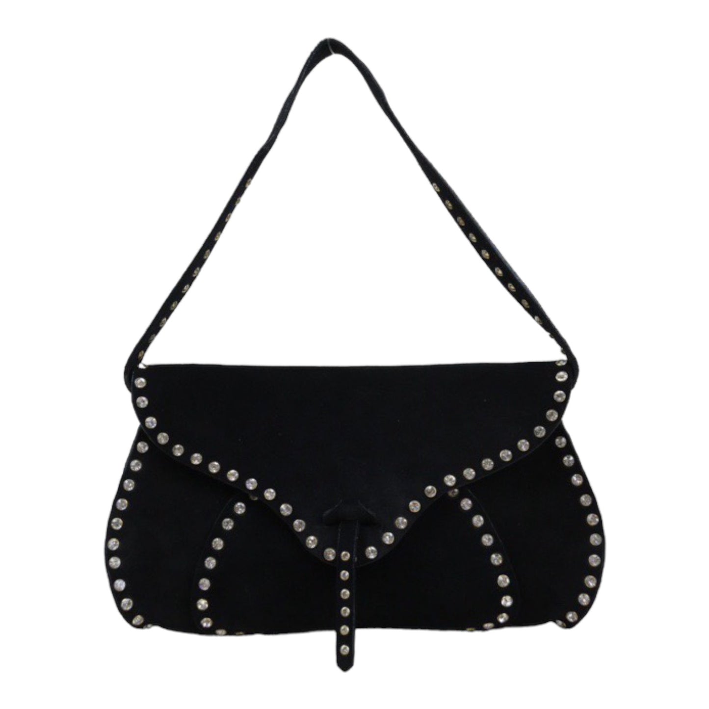 Good ( Rank AB) ｜ CELINE Suede Shoulder Bag Black｜Q24030742