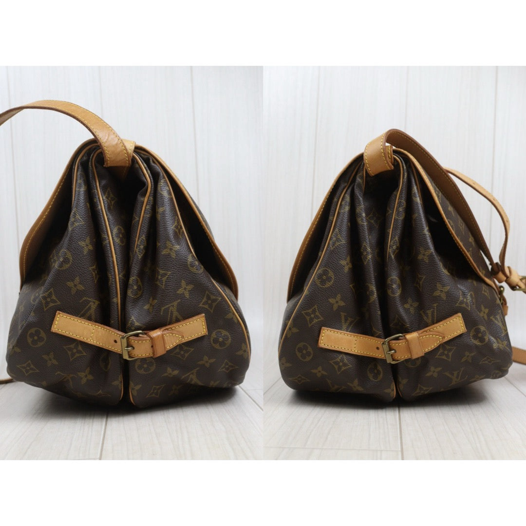 Include Entrupy Certificate of Authenticity｜Good ( Rank AB) ｜ Louis Vuitton Monogram Saumur 35 Shoulder Bag｜26101403