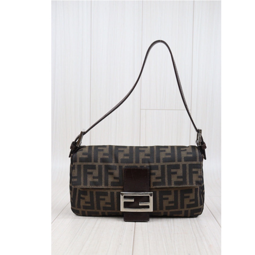 Rank AB｜ FENDI Zucca Mamma Baguette Shoulder Bag ｜23110801