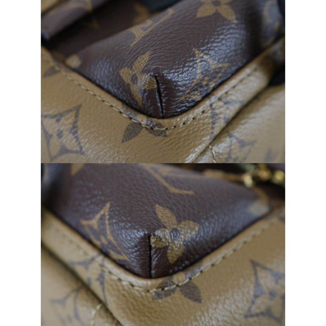 Include Entrupy Certificate of Authenticity｜Very Good ( Rank A) ｜  LV Monogram Coated Canvas Mini Palm Springs Backpack｜X26030605