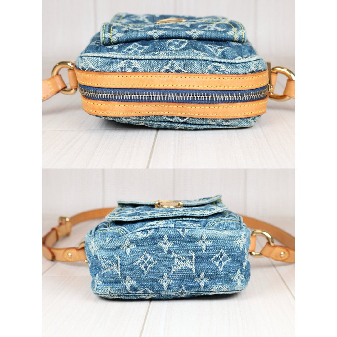 Rank AB ｜LV Monogram Denim Blue Camera Bag Shoulder Bag｜S24080502